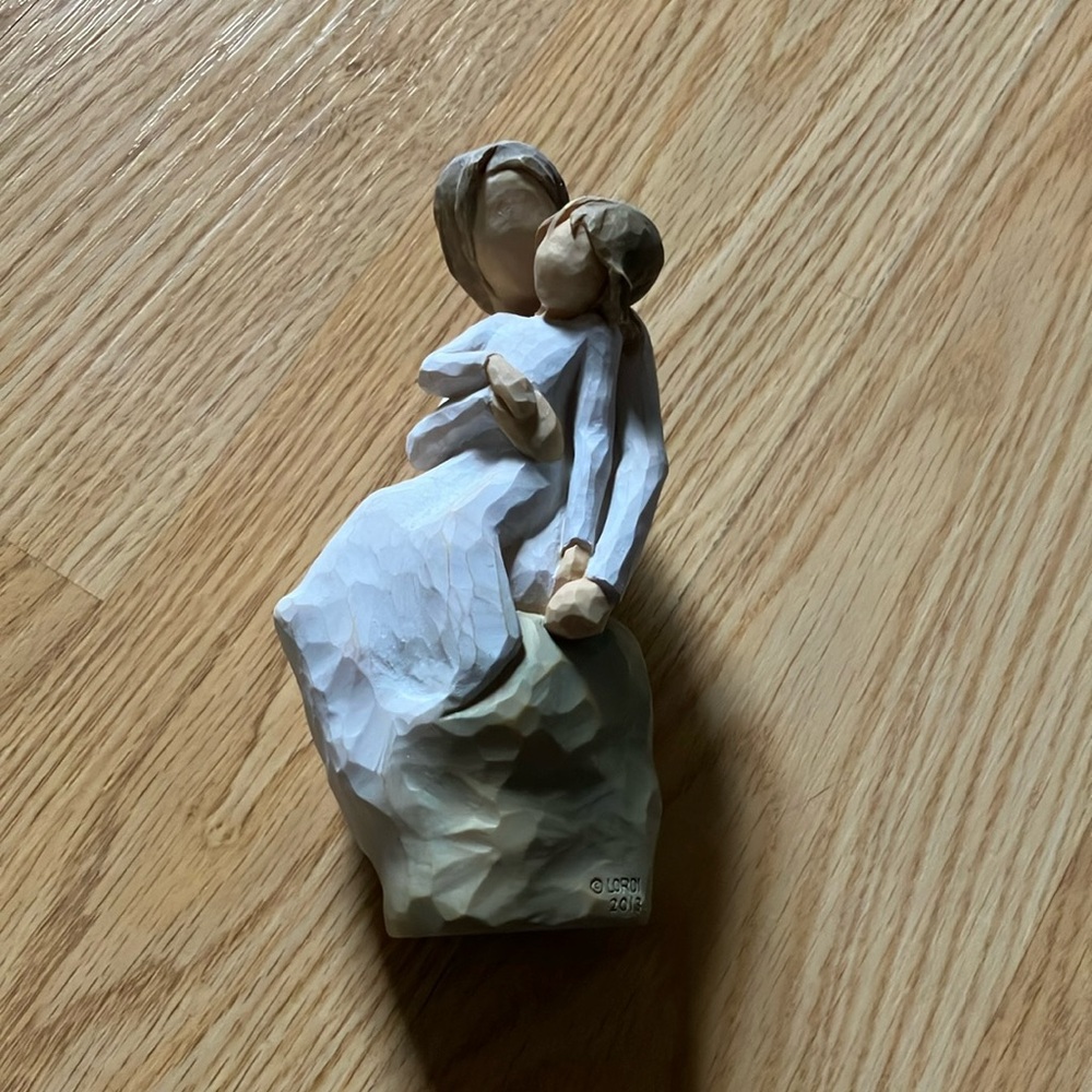 Willow Tree Cream and Brown Art Sculpture